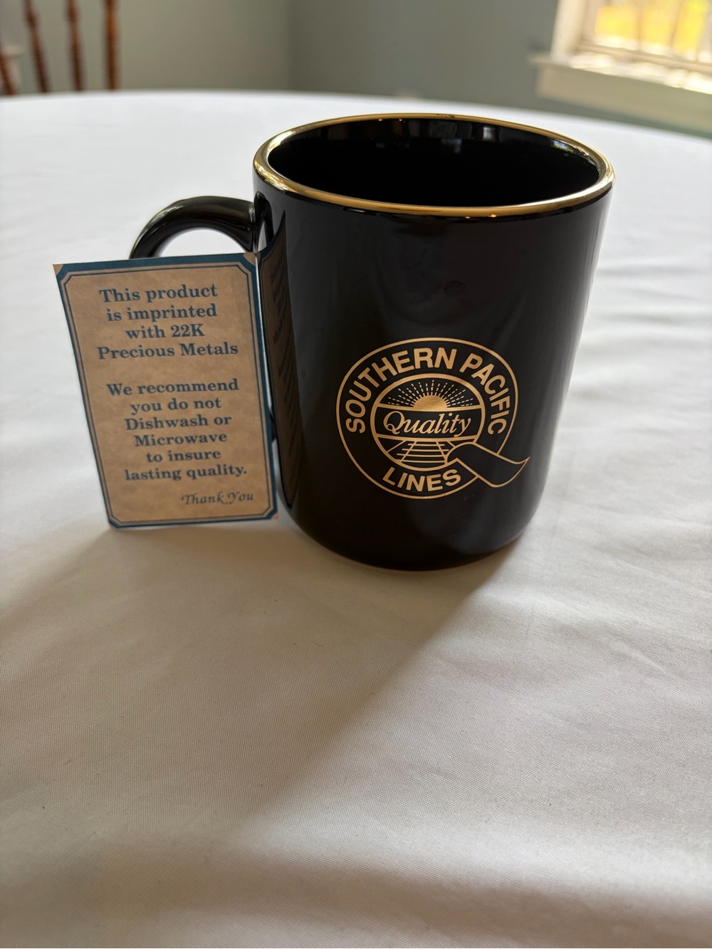 Black and Gold Ceramic Mug